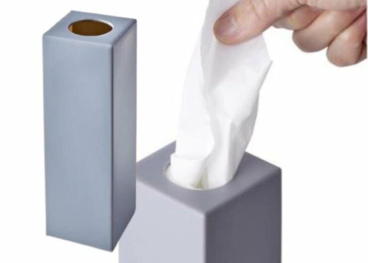 【最強100均】即高見え！セリアの「ティシュー詰め替えボックス」が想像以上でした<br />