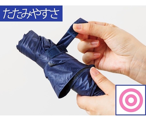 たたみやすさ：薄い生地でサッと巻ける イメージ