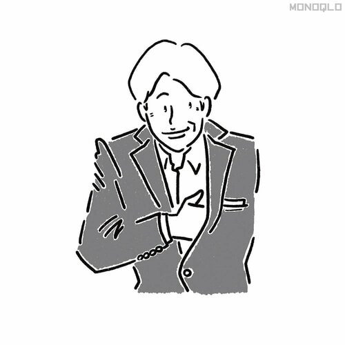 胸のあたりに手のひらがスッと入る メンズジャケットおすすめ イメージ