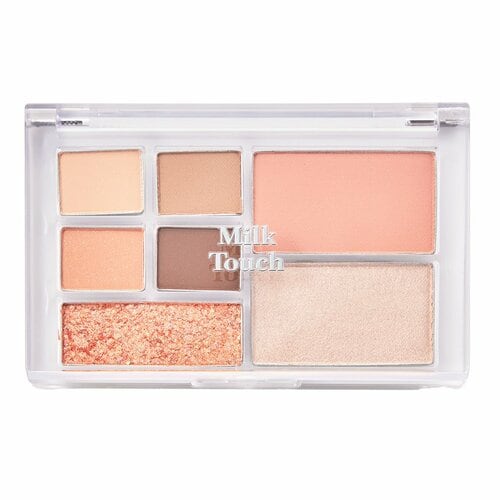 メイクパレットおすすめ Milk Touch ビーマイパーフェクトマルチパレットミニ 03 ソフトピーチソルベ イメージ2