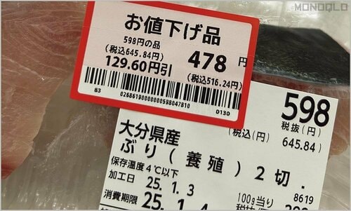 値引きシールが貼られるのは夕方だけじゃない 月のおこづかいの節約術おすすめ イメージ