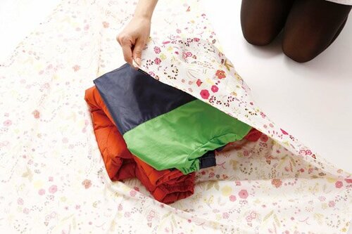 扱いにくい素材も風呂敷で解決！ シャカシャカした素材もまとめます イメージ2