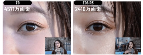 画素数的に不利なキヤノンもスペック以上の解像度 イメージ