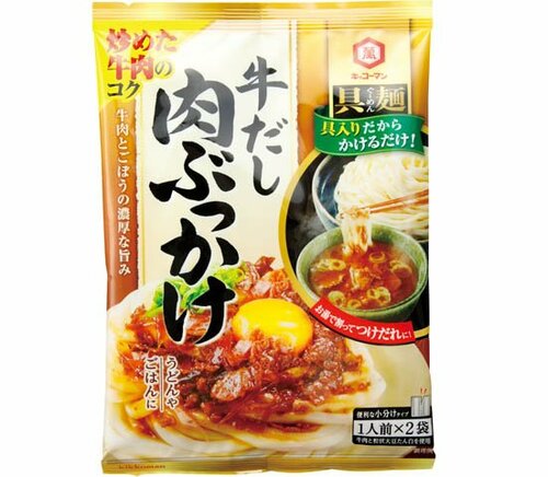 キッコーマン:具麺:牛だし肉ぶっかけ調味料:うどん:そうめん:めんつゆ