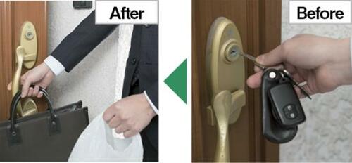 ご存知でした？ カギのない生活がものすごく快適だって！ イメージ2