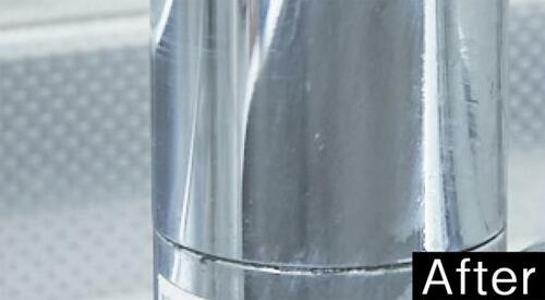 軽く擦るだけ！ ガンコな水垢がピカピカになる水垢用ダスター イメージ3