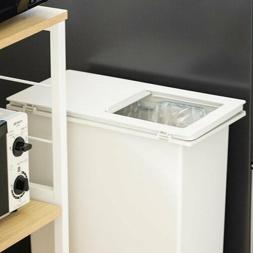  無印良品 ポリプロピレンフタが選べるダストボックス用フタ スライド窓付き横開き用 イメージ2