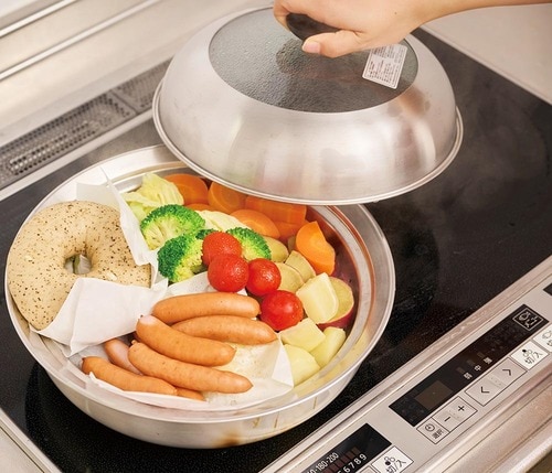 仕上がり：野菜もパンもまとめてふっくら ステンレス蒸し器おすすめ イメージ