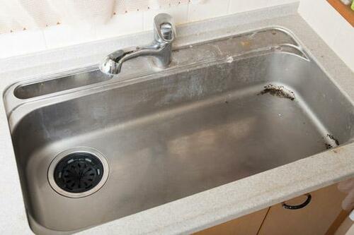 シンクの水アカはレモン汁パック＋歯みがき粉 イメージ