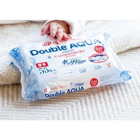 おしりふきおすすめ アカチャンホンポ 水99% Super ダブルアクア 厚手 イメージ1
