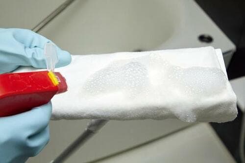 STEP1：布をセットしてスプレー イメージ