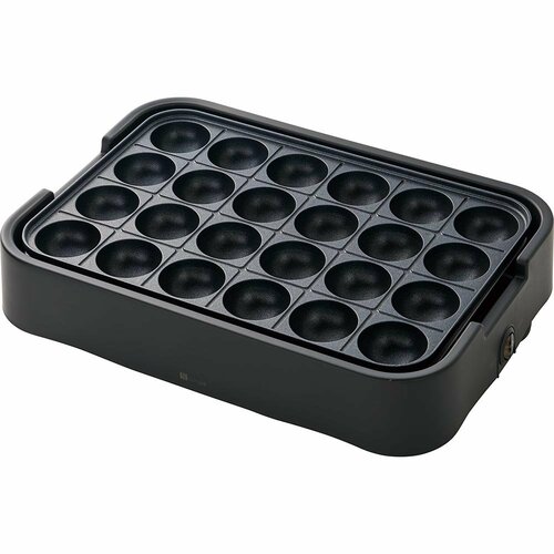 たこ焼き器おすすめ ニトリ ミニフラット&たこ焼き器 ｢Tatte!｣ (ブラック FP2C04) イメージ