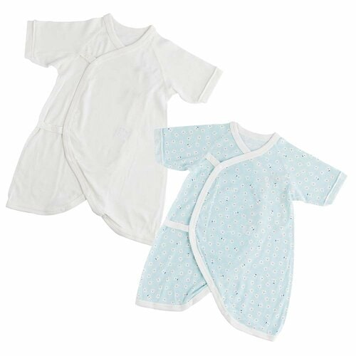 ベビー肌着おすすめ アカチャンホンポ コンビ肌着 2枚組 スナップタイプ (七分袖) イメージ1