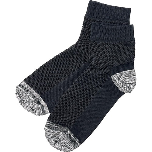 メンズ冷感靴下おすすめ ハヤシ 「COOL FEELING」接触冷感ミドル丈メッシュ先丸3足組 イメージ1