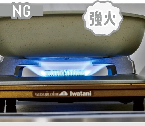 強火はNG フライパンおすすめ イメージ