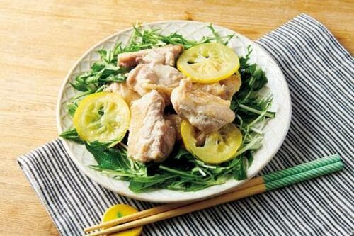 おすすめレシピ3：鶏肉のレモンバター蒸し イメージ