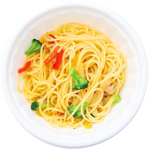 完全栄養食おすすめ 日清食品 冷凍 完全メシ DELI あさりと彩り野菜のペペロンチーノ イメージ2