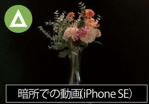 iPhone SEよりも暗所がキレイ