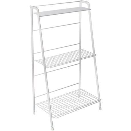 無印良品:溶融亜鉛ガーデンシェルフ 3段折りたたみ式:収納