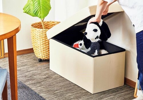 収納兼用のベンチで大きなものも瞬時に隠せる イメージ2