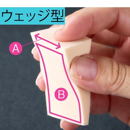 ウェッジ型 使い捨てメイクスポンジおすすめ イメージ