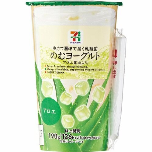 セブン-イレブン:のむヨーグルト:アロエ 190g