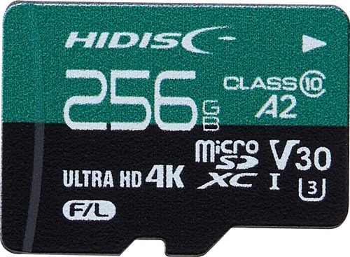 microSDカードおすすめ HIDISC HDMCSDX256  GA2V30PRO イメージ