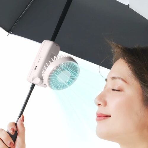 【ハンディファン】CICIBELLA「日傘ハンディファン」 Amazonプライムデーセールアイテムおすすめ イメージ