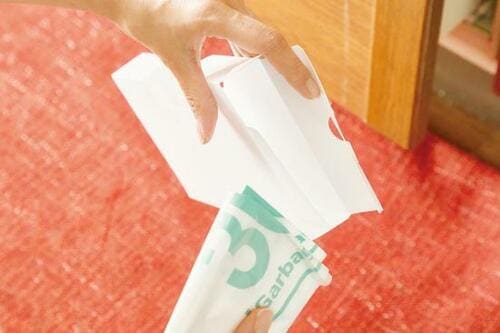 ポイント：袋を入れるのがやや面倒 イメージ