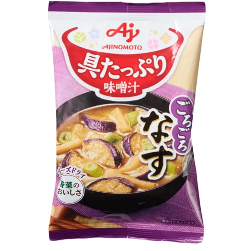 インスタント味噌汁おすすめ 味の素 具たっぷり味噌汁 なす イメージ