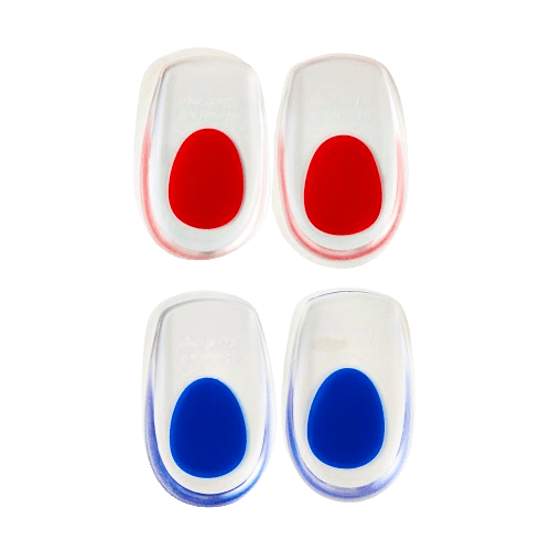 つま先・かかとインソールおすすめ Thieaudio かかと クッション インソール 衝撃吸収 かかと 中敷き シリコン シークレット インソール 赤&青セット2足分 S(21.5-24.5cm・高さ16mm) イメージ1