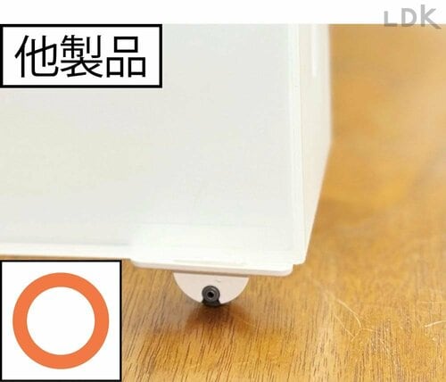 クリアで家具の色を選ばない 後付けキャスターおすすめ イメージ