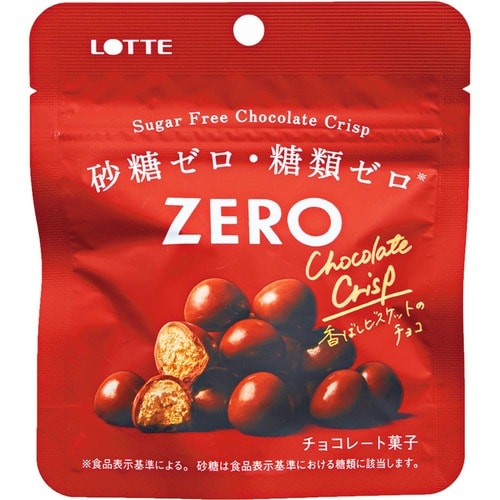 ロッテ「ゼロ シュガー フリー チョコレートクリスプ」 イメージ