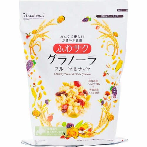 グラノーラおすすめ 日本食品製造 ふわサク フルーツ&ナッツグラノーラ イメージ