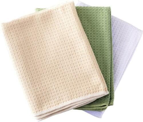 高速吸収で食器拭きが超時短に！「マイクロファイバー食器拭き」 イメージ