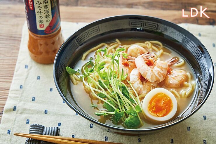 【海老好き悶絶】自宅で本格エビ味噌ラーメン！ カルディの「みそ汁の素」のアレンジ力を見よ【LDK】