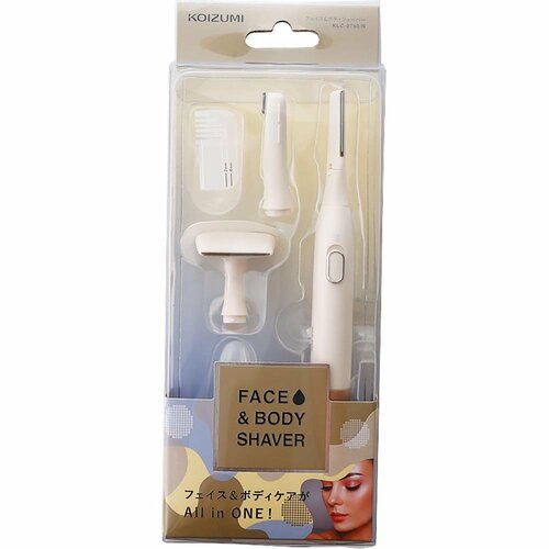 女性用電気シェーバーおすすめ コイズミ フェイス&ボディシェーバー KLC-0750 イメージ2