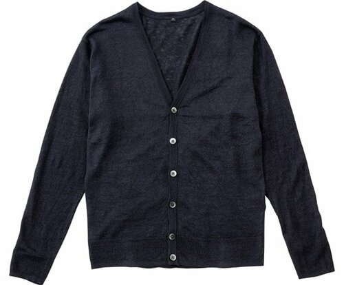無印良品:フレンチリネン  Ｖネックカーディガン:服