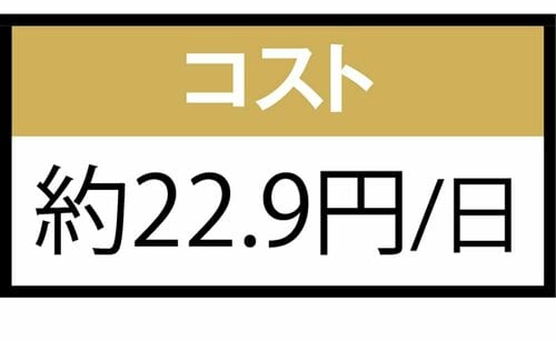 コスト：比較製品中で最安 イチョウ葉エキスサプリおすすめ イメージ
