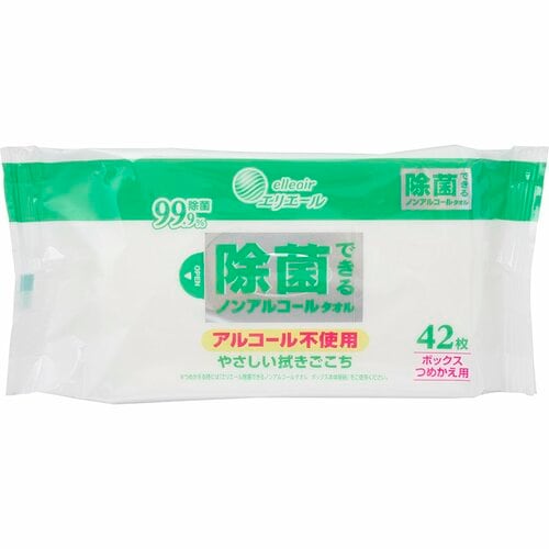 ウェットティッシュおすすめ 大王製紙 エリエール 除菌できるノンアルコールタオル イメージ3