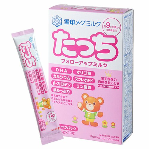 スティック型フォローアップ粉ミルクおすすめ 雪印メグミルク たっち スティック イメージ