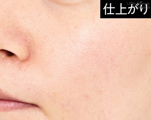 仕上がり:若干ツヤが残りナチュラル テカリ防止パウダーおすすめ イメージ