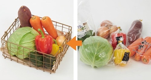 ポイント1:野菜の彩りがチラ見えしてオシャレに!