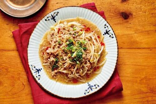 耐熱容器ひとつでできる！ レンジもやし肉あんかけ イメージ