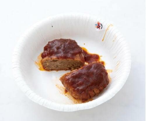ケチャップ味で子どもが好きそう日本ハムのミルポアハンバーグ イメージ2