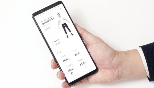 テスト4:アプリ 体組成計おすすめ イメージ