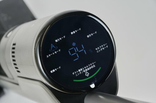 おすすめポイント2:わかりやすいディスプレイを採用 水拭きコードレス掃除機おすすめ イメージ