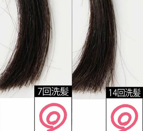 ホーユー「ビゲン 香りのヘアカラー クリーム/5D」洗髪後の色の変化