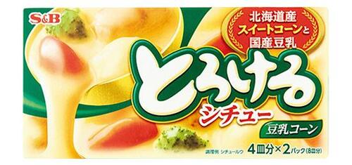 S&B:とろけるシチュー 豆乳コーン:ルー