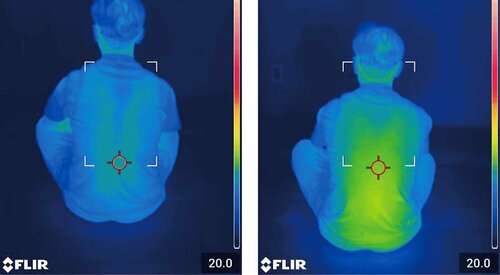 実際にサーモグラフィで計測しました 電気ストーブ・遠赤外線ヒーターおすすめ イメージ